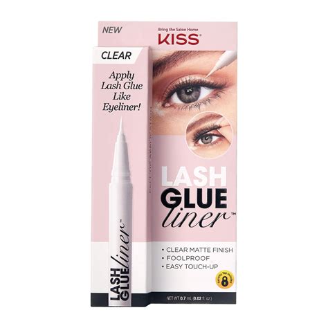 Does lash glue go clear?