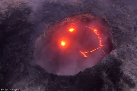 Does lava actually glow?