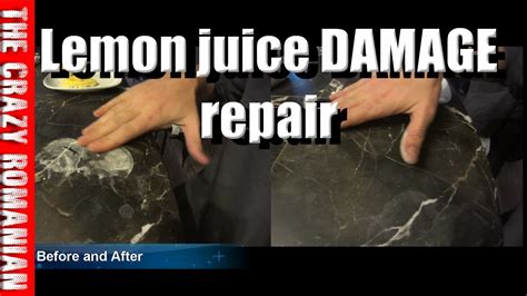 Does lemon juice damage concrete?