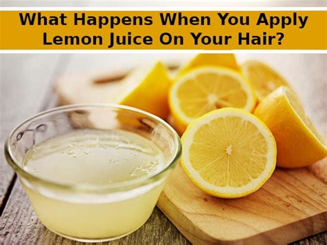 Does lemon juice make your hair darker?