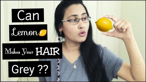 Does lemon make hair gray?