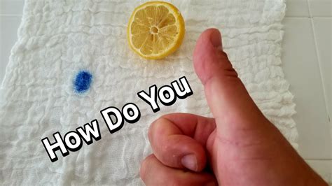 Does lemon remove dye?