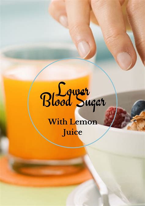 Does lemon water reduce blood sugar?