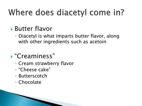 Does margarine contain diacetyl?