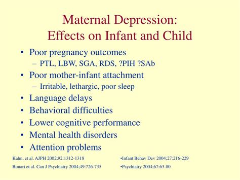Does maternal depression cause ADHD?