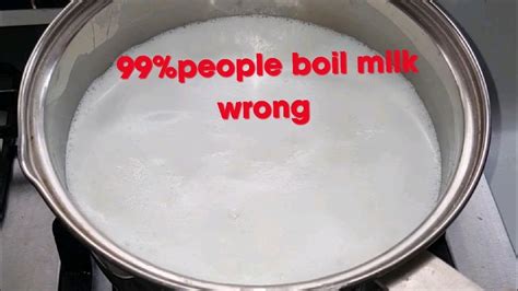 Does milk boil at 100c?