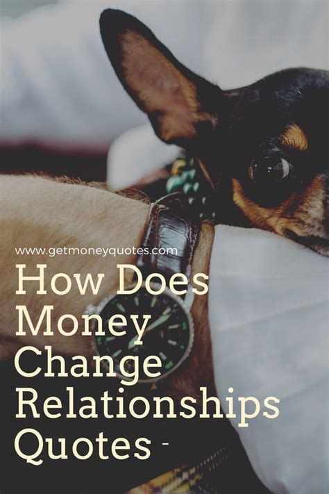 Does money change relationships?