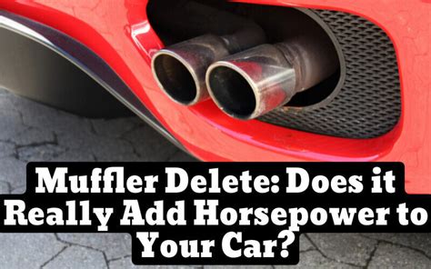 Does muffler delete add HP?