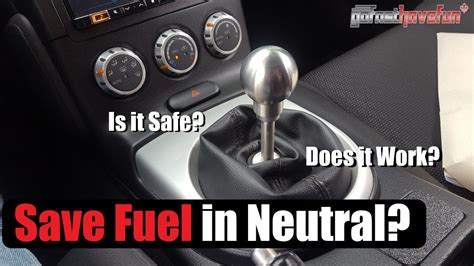 Does neutral save fuel?