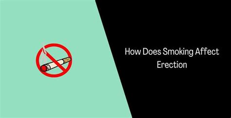 Does nicotine affect erections?