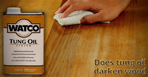 Does oil darken wood?