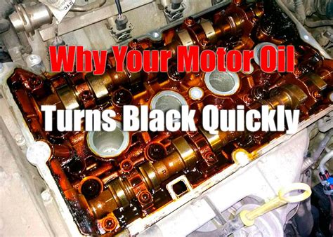 Does old oil turn black?