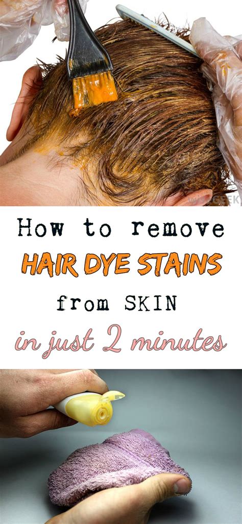 Does olive oil remove hair dye from skin?
