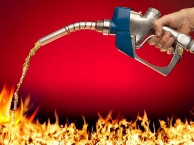 Does petrol burn without flame?