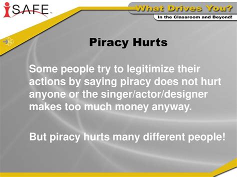 Does piracy hurt anyone?
