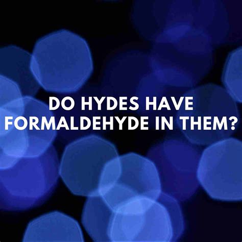 Does plastic have formaldehyde?