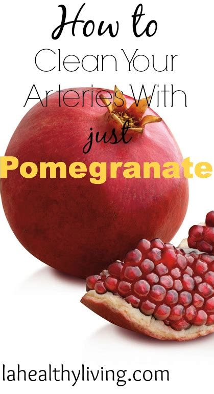 Does pomegranate juice really clean arteries?