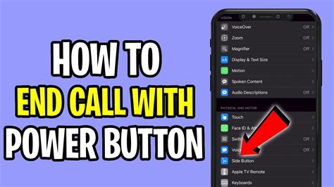 Does pressing the power button end a call iPhone?