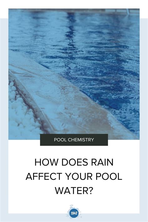 Does rain affect my pool?