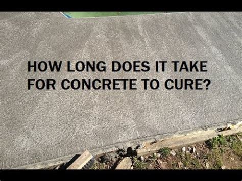 Does rain cure cement?