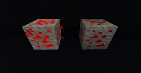 Does redstone ore glow?