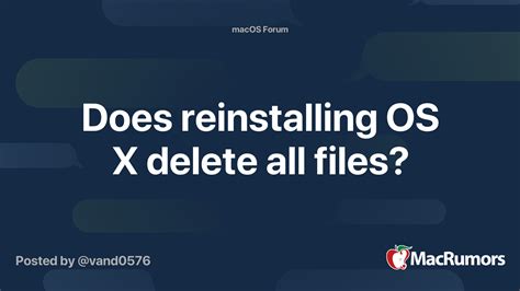 Does reinstall OS erase data?