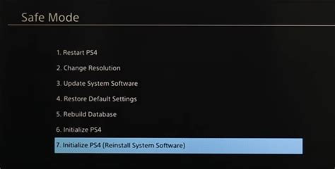 Does reinstalling system software on PS4 delete everything?