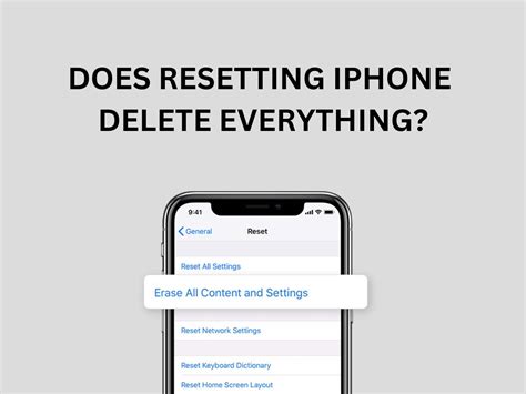 Does reset delete photos?