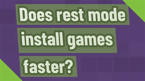 Does rest mode close games?