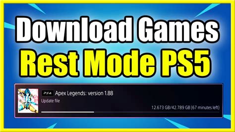 Does rest mode make PS5 download faster?