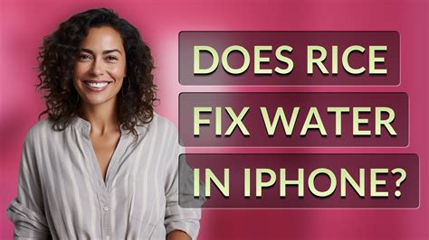 Does rice fix water in iPhone?