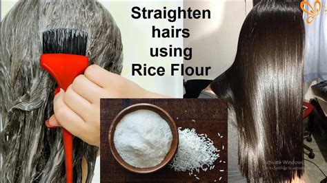 Does rice make hair straight?