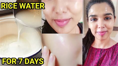 Does rice water glow skin?