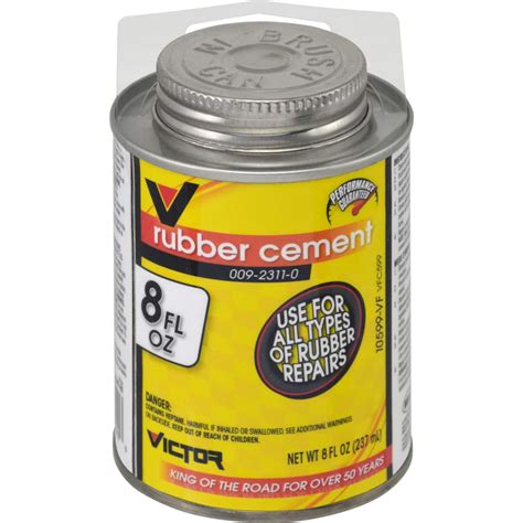 Does rubber cement work on glass?