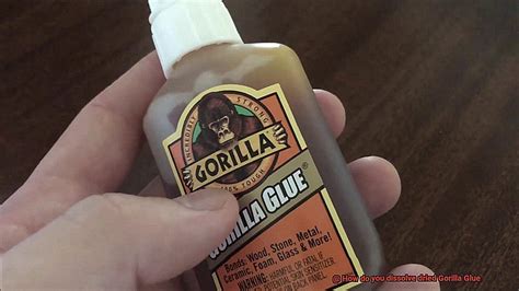 Does saliva dissolve Gorilla Glue?