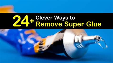 Does saliva get rid of super glue?