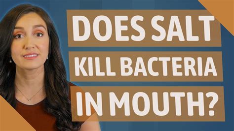 Does salt kill E. coli?
