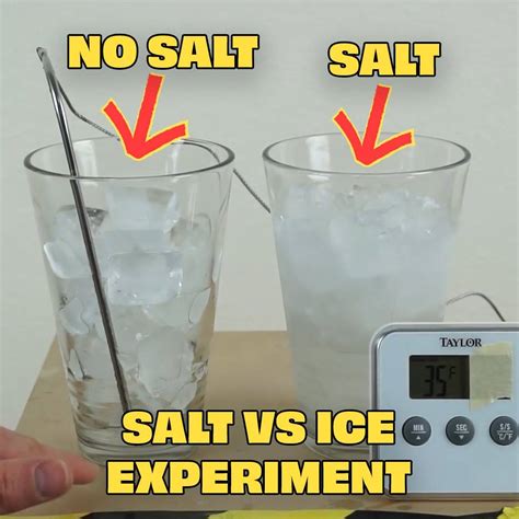 Does salt not melt ice?