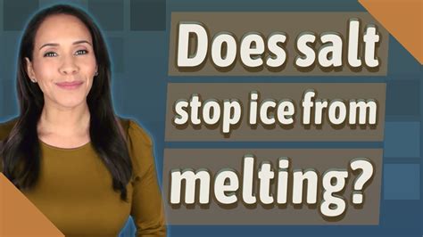 Does salt stop ice from forming?