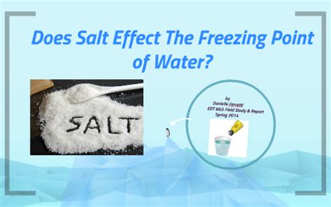 Does salt water freeze?