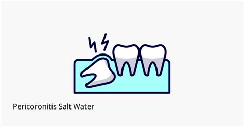 Does salt water help pericoronitis?