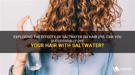 Does salt water make hair white?
