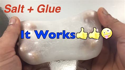 Does salt water remove glue?