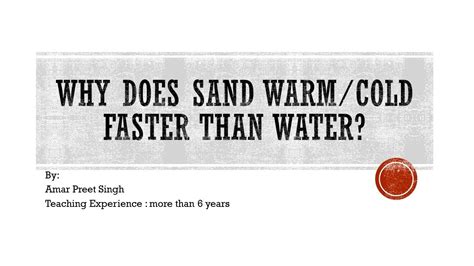 Does sand get cold?