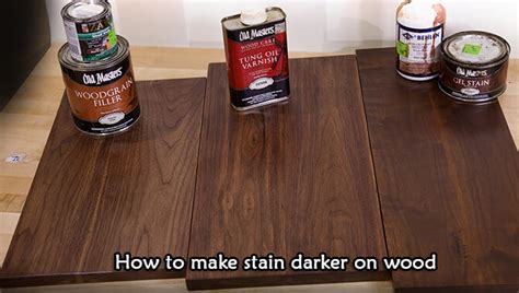 Does sanding wood make stain darker?