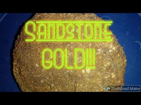 Does sandstone have gold?