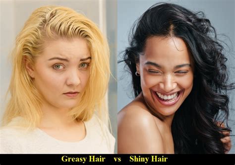 Does shiny hair mean greasy?