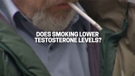 Does smoking lower testosterone?