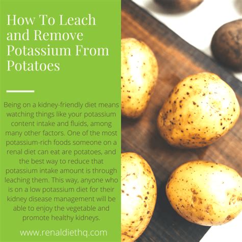 Does soaking potatoes remove potassium?