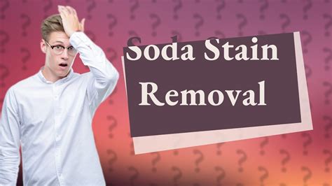Does soda permanently stain clothes?